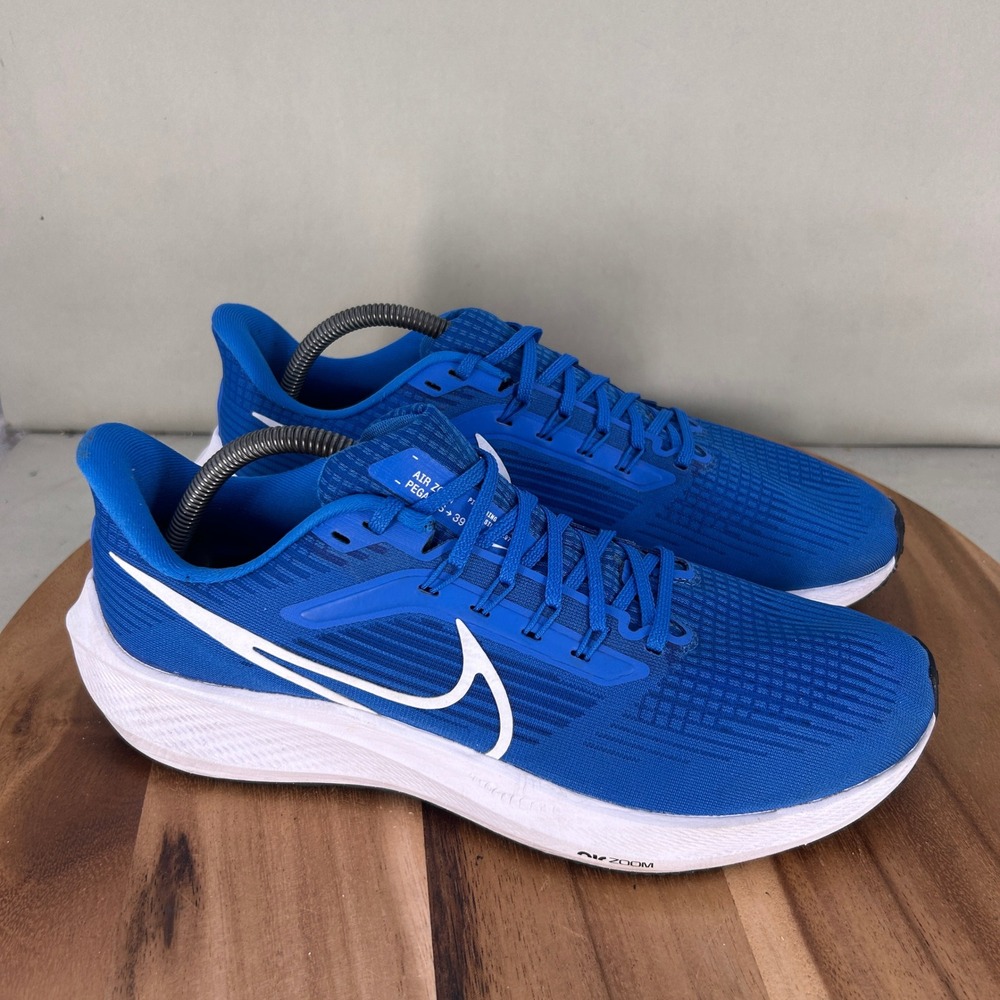 Nike Air Zoom Pegasus 39 Blue White Running Shoes DM0164-403 Mens Size 10